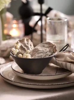 Skål FERDUS Ø15cm stentøj beige