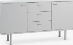 Skænk BELLELUND 2 låger 3 skuffer beige