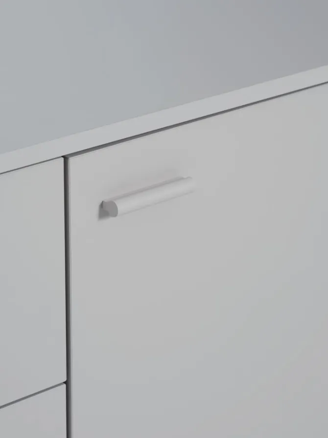 Skænk BELLELUND 2 låger 3 skuffer beige