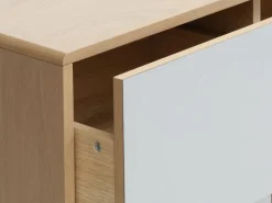 Skænk EGEBJERG 2 skuffer/1 låge grå/eg