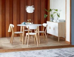 Skænk GAMTOFTE 3 låger eg/hvid