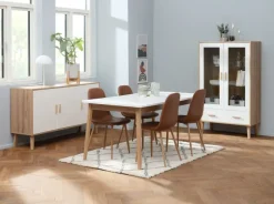 Skænk GAMTOFTE 3 låger eg/hvid