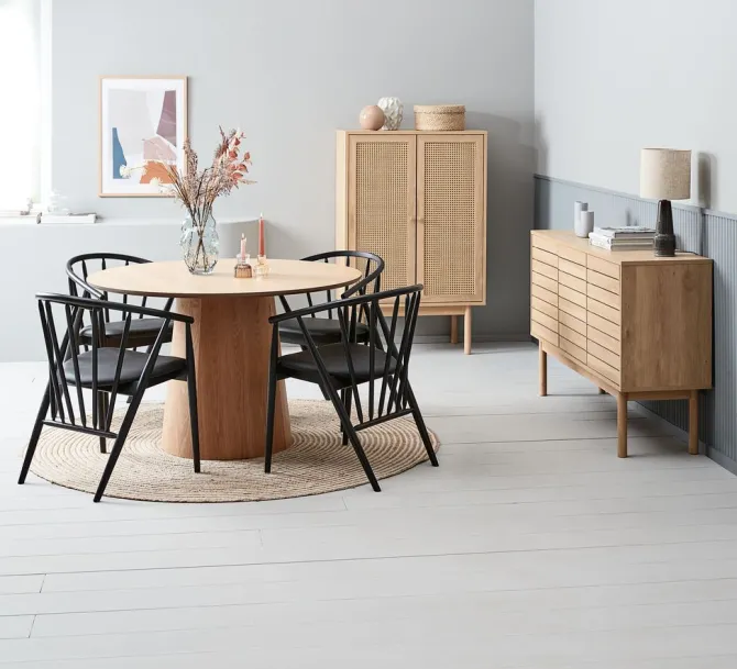 Skænk HALMBY 3 låger egefarve