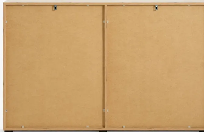 Skænk LINTRUP 1 låge 3 skuffer egefarve