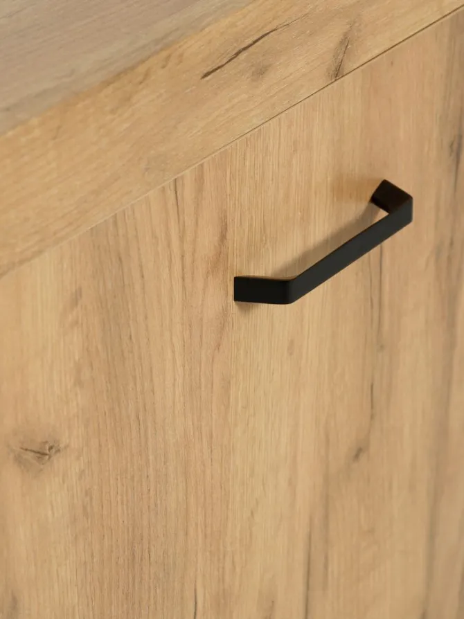 Skænk LINTRUP 1 låge 3 skuffer egefarve