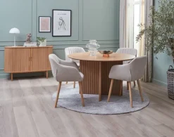 Skænk LYNGVIG 120 cm 2 jalousilåger eg natur