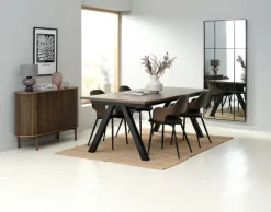 Skænk LYNGVIG 120cm jalousilåger mørk eg