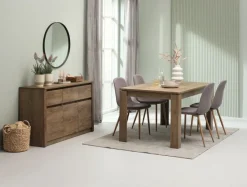 Skænk VEDDE 3 låger 3 skuffer vild eg