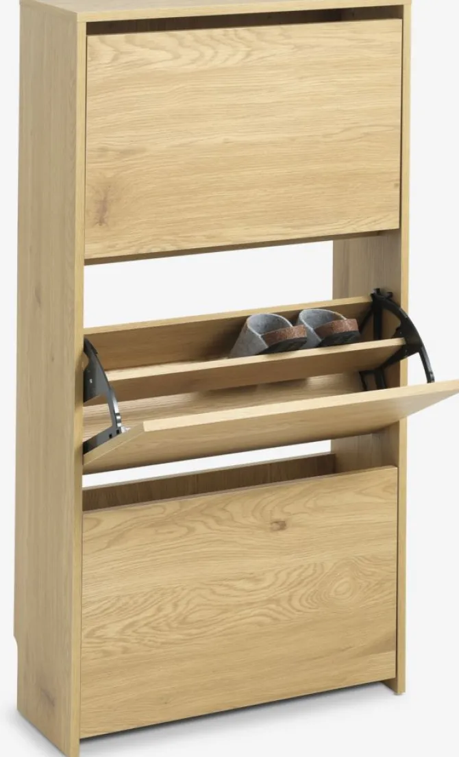 Skoskab BAKHUSE 3 rum egefarve