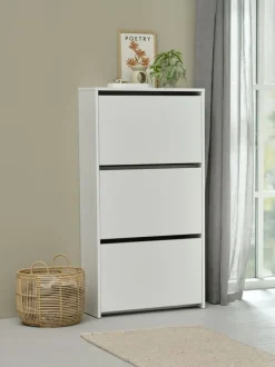 Skoskab BAKHUSE 3 rum hvid