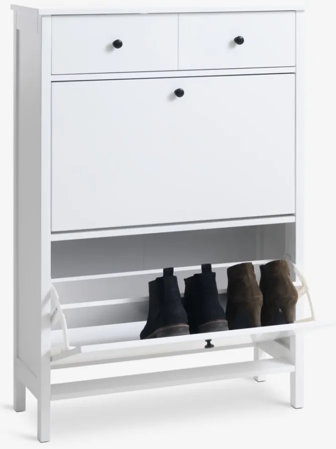 Skoskab TERPET 2 rum hvid