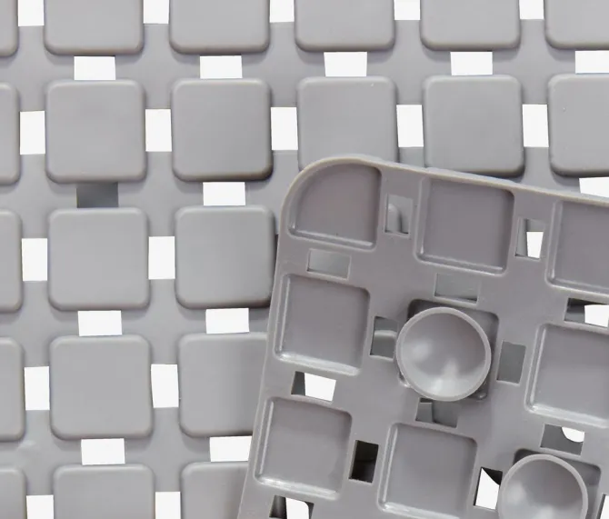 Skridsikker bademåtte VITTINGE 55x55 grå