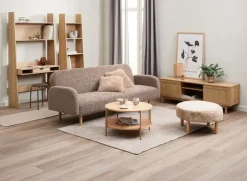 Skrivebord KRARUP 2 hylder 95x185 egefarve