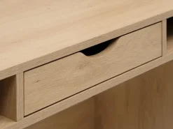 Skrivebord KRARUP 2 hylder 95x185 egefarve