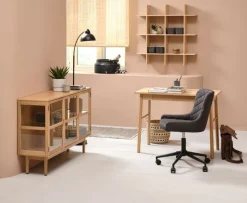 Skrivebord LANGELINIE 50x100 1 skuffe eg