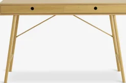 Skrivebord LINDVED 48x120 2 skuffer egefarve