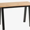 Skrivebord SKOVLUNDE 60x120 eg natur/sort