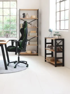 Skrivebord SKOVLUNDE 60x120 eg natur/sort