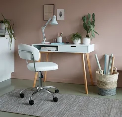 Skrivebord TAMHOLT 50x100 hvid/natur