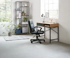 Skrivebord TRAPPEDAL 48x95 1 skuffe egefarve/sort