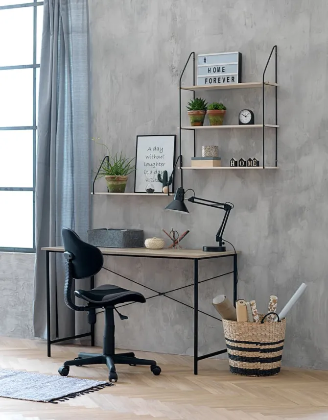 Skrivebord VANDBORG 60x120 eg/sort