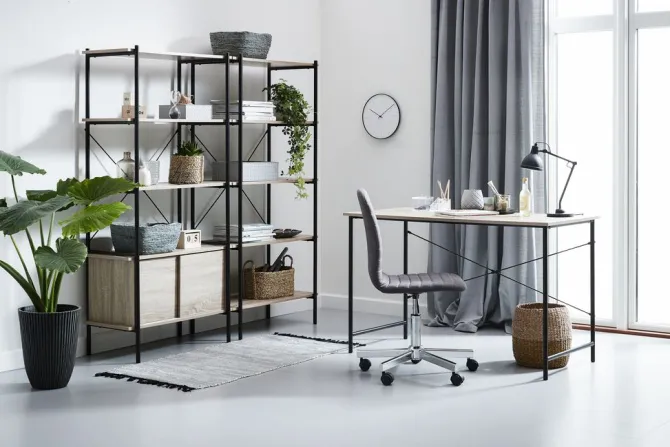 Skrivebord VANDBORG 60x120 eg/sort