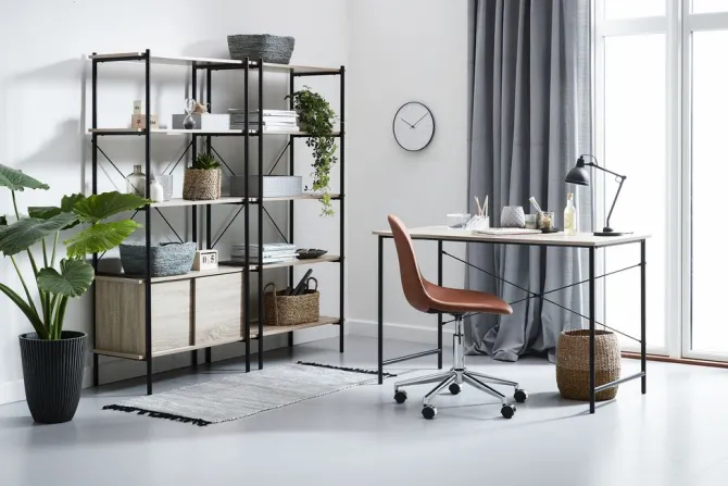 Skrivebord VANDBORG 60x120 eg/sort