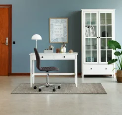 Skrivebordsstol ABILDHOLT mørkegråt stof/krom