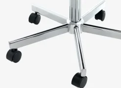 Skrivebordsstol ABILDHOLT mørkegråt stof/krom