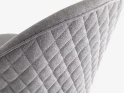 Skrivebordsstol KOKKEDAL gråt stof/hvid