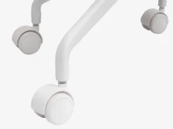 Skrivebordsstol REERSLEV sandfarvet stof/hvid