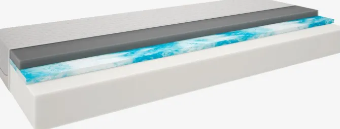 Skummadras 90x200cm GOLD F85 grå WELLPUR