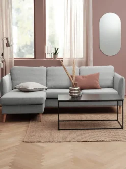Sofa AARHUS chaiselong lysegråt stof
