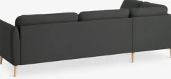 Sofa AARHUS open-end venstrevendt mørkegråt stof