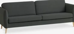 Sofa AARHUS 3-pers. mørkegråt stof