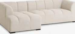 Sofa ALLESE chaiselong venstrevendt beige stof