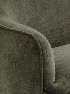 Sofa BREDAL 2,5-pers. olivengrønt stof/egefarve