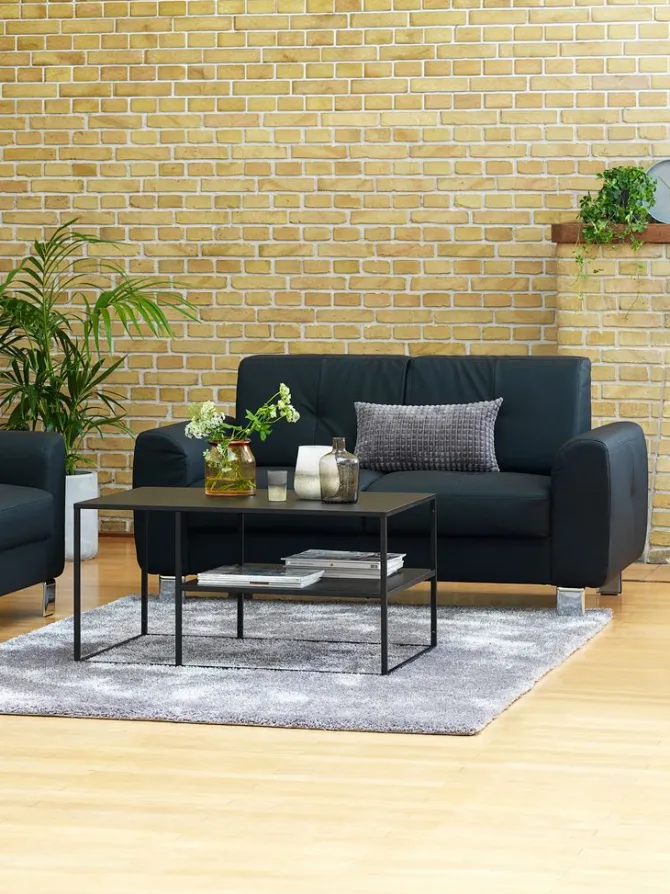 Sofa DAMHALE 2-pers. sort