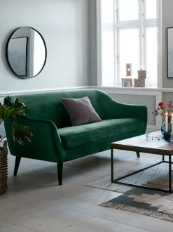 Sofa EGEDAL 2,5-pers. grøn velour