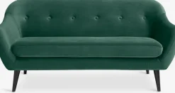 Sofa EGEDAL 2,5-pers. grøn velour