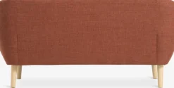 Sofa EGEDAL 2.5-pers. terrakottafarvet stof/egefarve