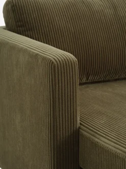 Sofa FALSLEV chaiselong olivengrønt fløjl