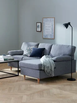 Sofa GEDVED chaiselong grå