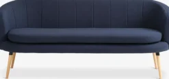 Sofa GISTRUP 3-pers. mørkeblåt stof