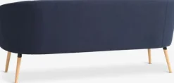 Sofa GISTRUP 3-pers. mørkeblåt stof