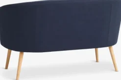 Sofa GISTRUP 2-pers. mørkeblåt stof