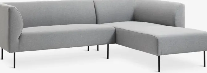 Sofa KARE chaiselong højrevendt lysegrå