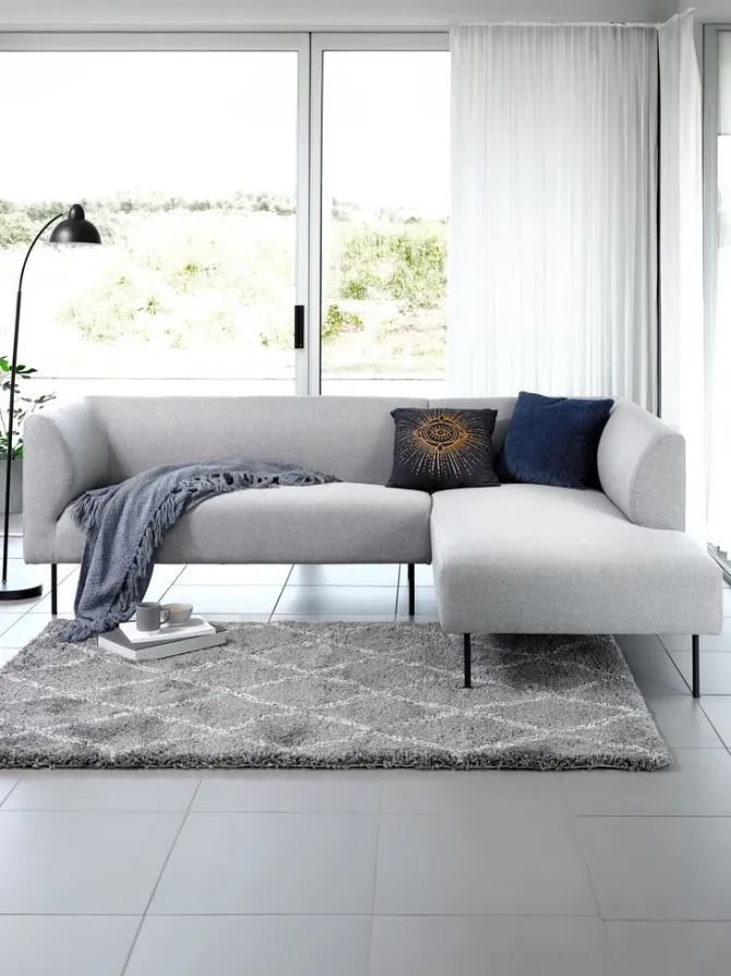 Sofa KARE chaiselong højrevendt lysegrå