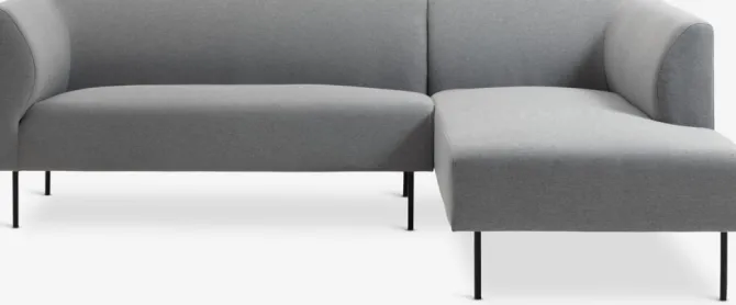 Sofa KARE chaiselong højrevendt lysegrå