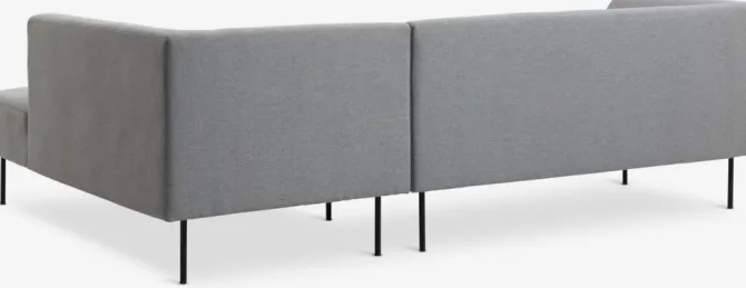 Sofa KARE chaiselong højrevendt lysegrå